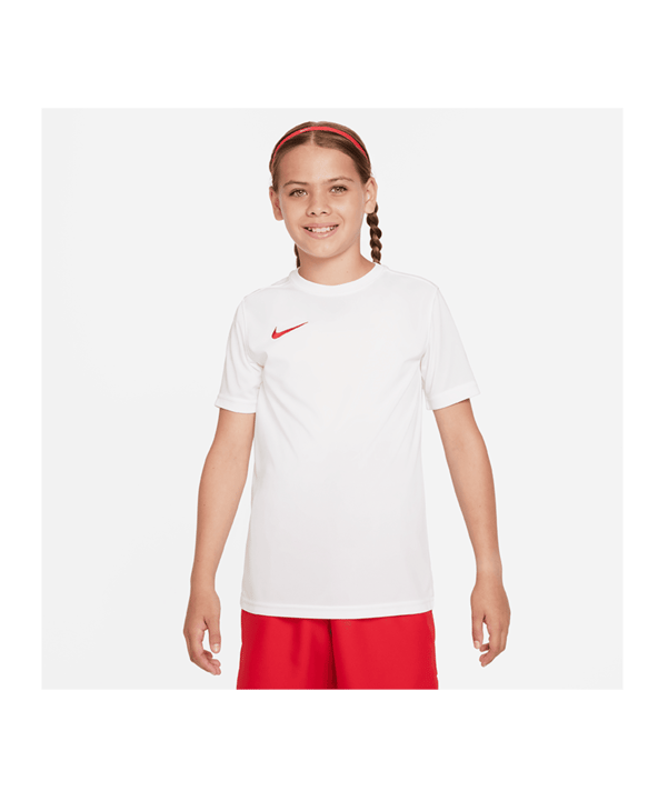 Nike Park VII Trikot Kids Weiss Rot F103 - weiss
