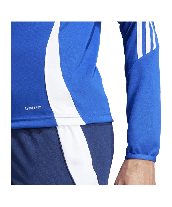 adidas Tiro 24 Trainingstop Damen Blau Weiss - blau
