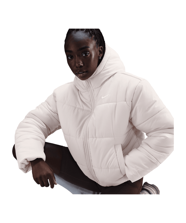 Nike Synthetic Puffer Jacke Damen Beige F104 - beige