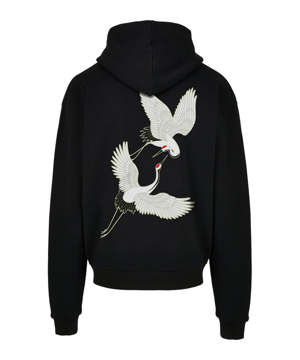 Mister Tee Fortuna Cranes Oversized Hoody Schwarz - schwarz