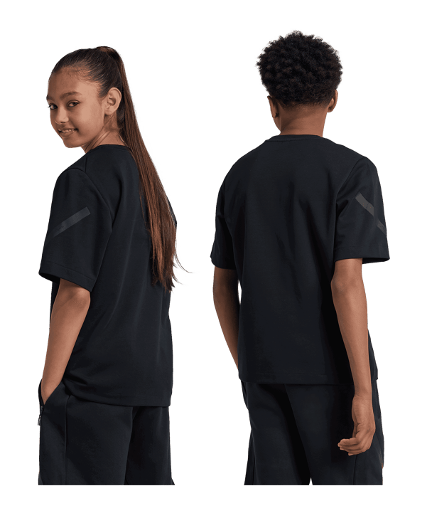 adidas T-Shirt Kids Schwarz - schwarz