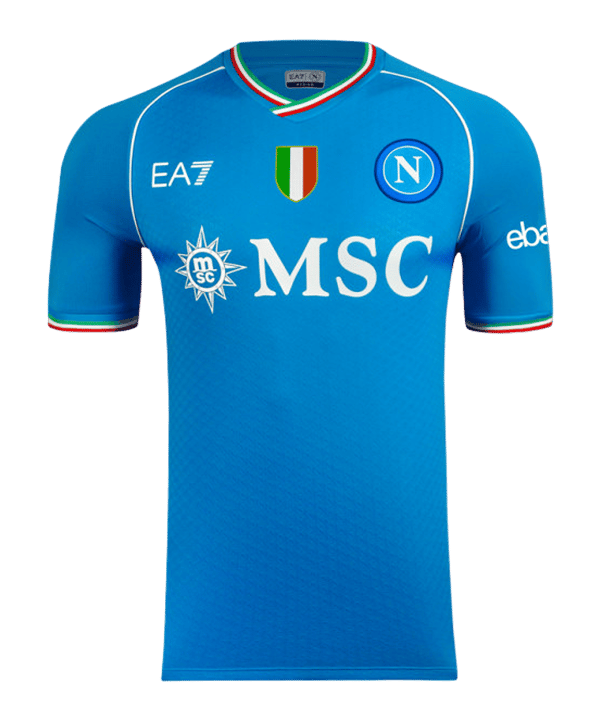 EA7 SSC Neapel Trikot Home Euro 2023/2024 Blau - blau