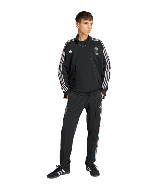 adidas KBVB Belgien Originals Jacke Schwarz - schwarz