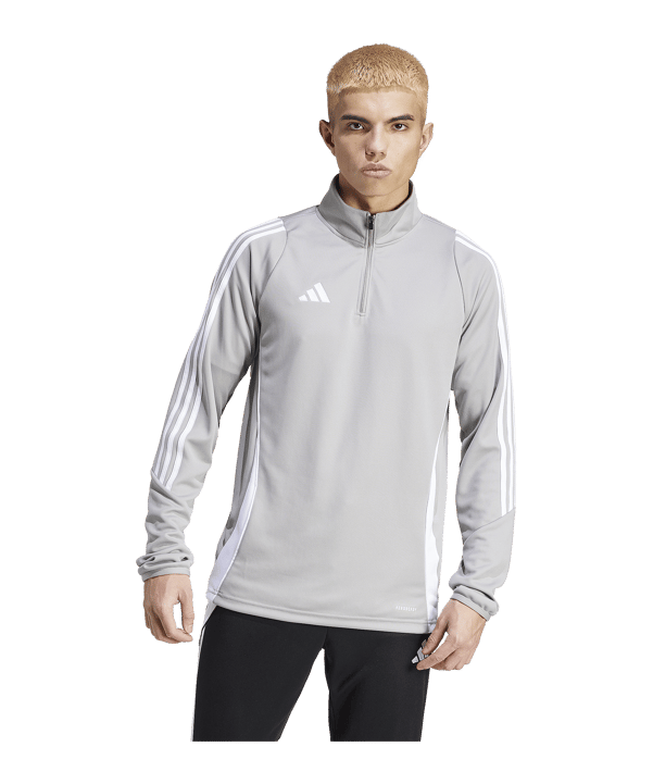 adidas Tiro 24 Trainingstop Grau Weiss - grau