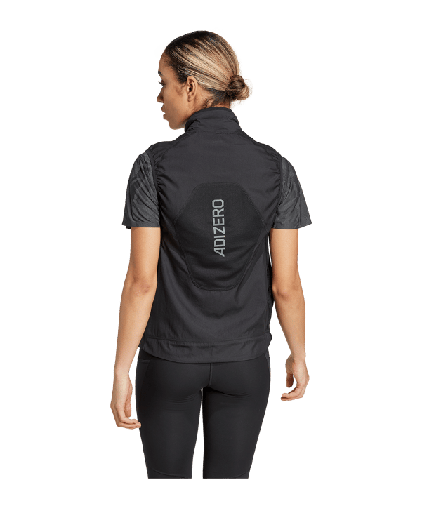 adidas Adizero Padded Weste Schwarz - schwarz