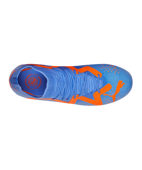 PUMA FUTURE Match FG/AG Supercharge Kids Blau Orange F01 - weiss