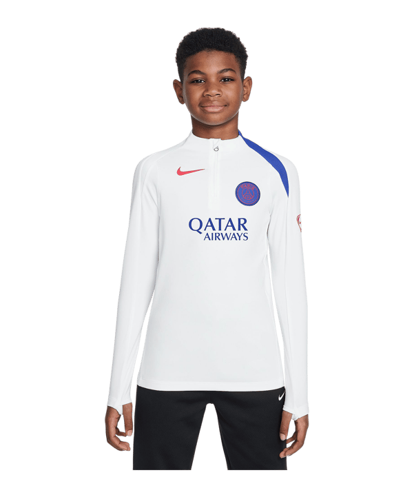 Nike Paris Saint-Germain Drill Top Sweatshirt Kids Weiß F101 - weiss