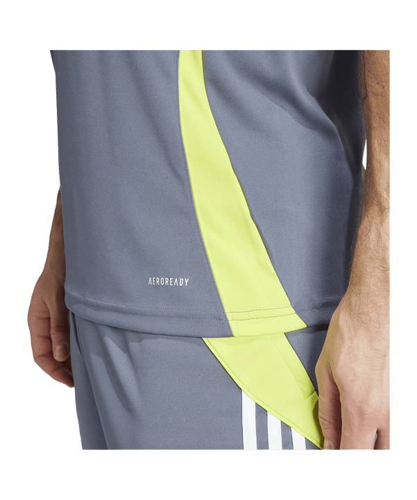 adidas Tiro 24 Trikot Grau Weiss Gelb - grau