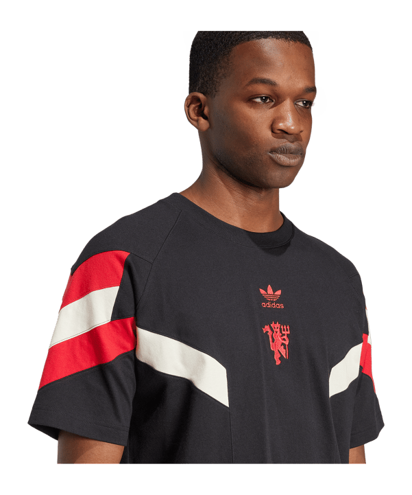 adidas Originals Manchester United T-Shirt Schwarz - schwarz