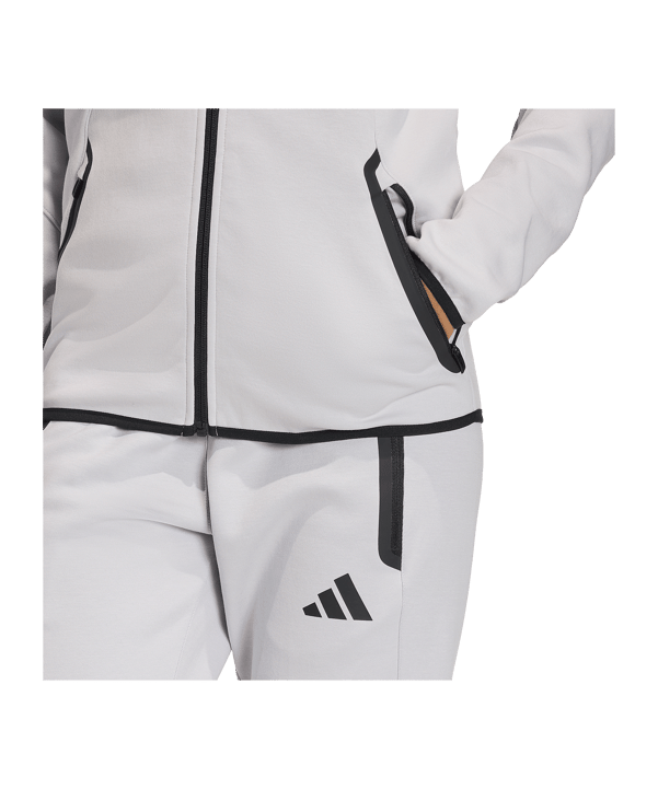 adidas Tiro Travel Hoody Damen Grau - grau