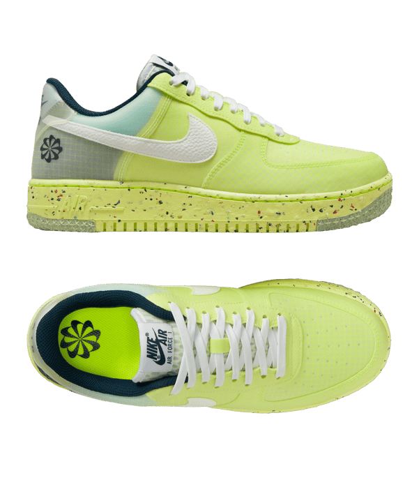 Nike Air Force 1 Crater Gelb Weiss Blau F700 - gelb