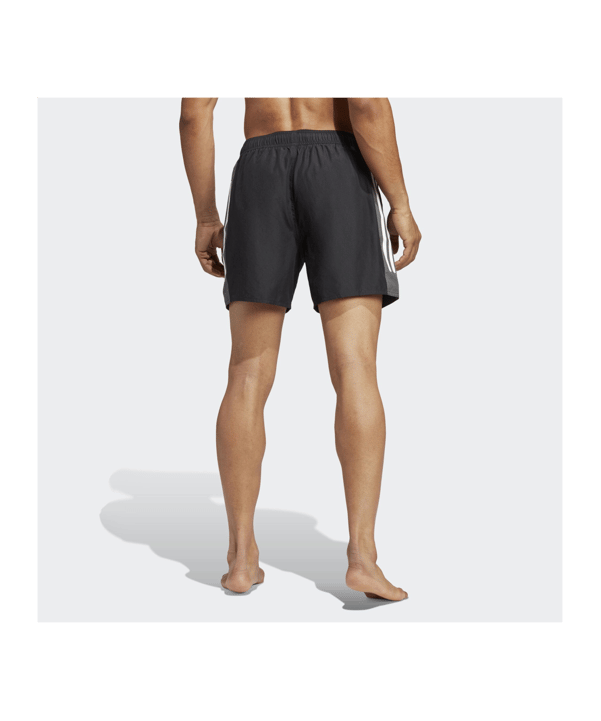 adidas Short Length Colorblock 3-Stripes Swim Shorts Schwarz - schwarz