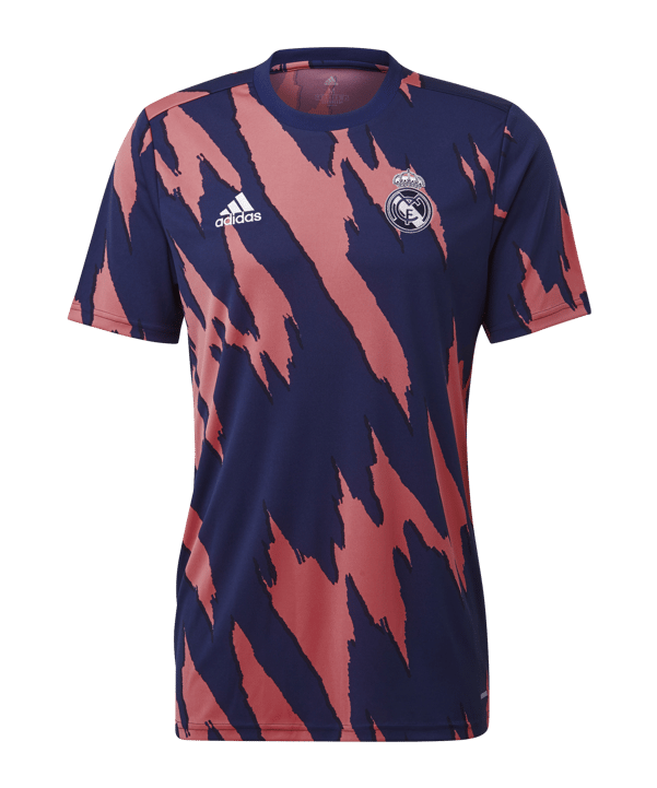 adidas Real Madrid Prematch Shirt Pink Blau - pink