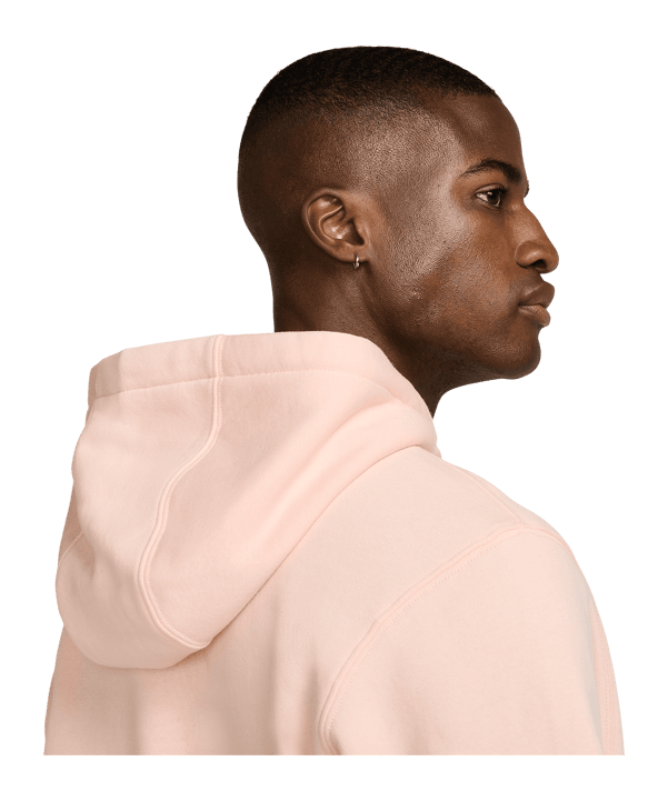 Nike Club Fleece Hoody Orange F664 - rosa