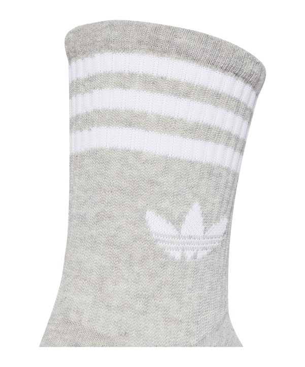 adidas Originals 3 Stripes Crew 3 Pair Calze Bianco - bianco