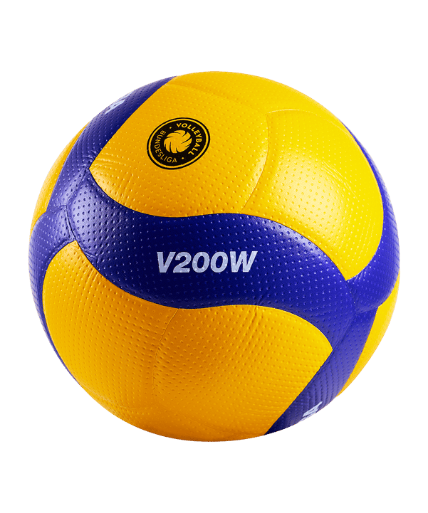 Mikasa Volleyball V200W-VBL Official DVV1 Spielball Gelb - gelb