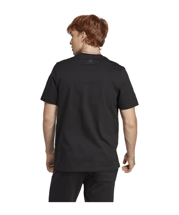 adidas Essentials Single Jersey Big Logo Tee Black - schwarz