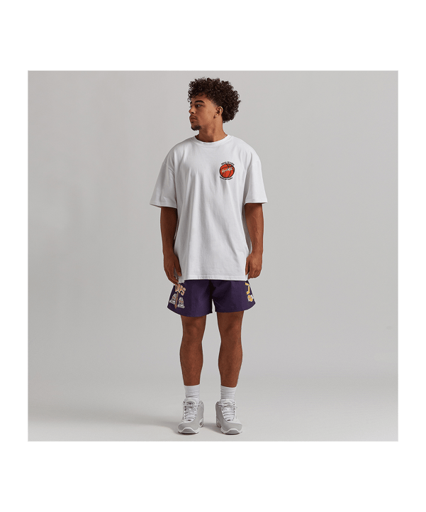 Mitchell and Ness NBA Los Angeles Lakers Team Heritage Woven Short Lila - lila
