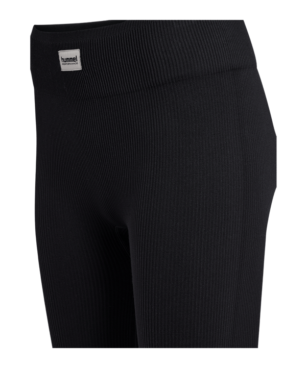 Hummel Pulse Seamless Rib MW Tight Damen Schwarz F2001 - schwarz