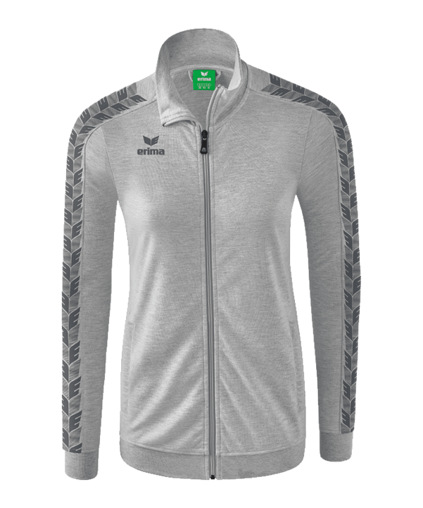 Erima Essential Team Tracktop Jacke Damen Hellgrau - grau