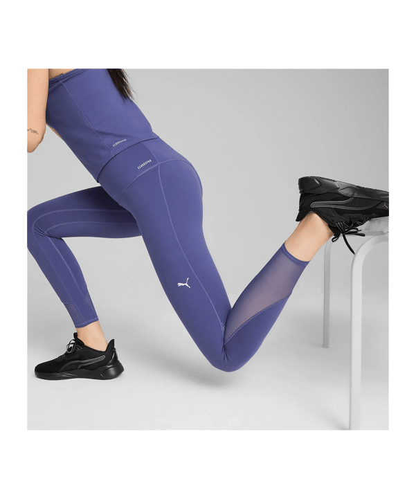PUMA Cloudspun Soft Mesh HW 7/8 Tight Damen Blau F46 - blau