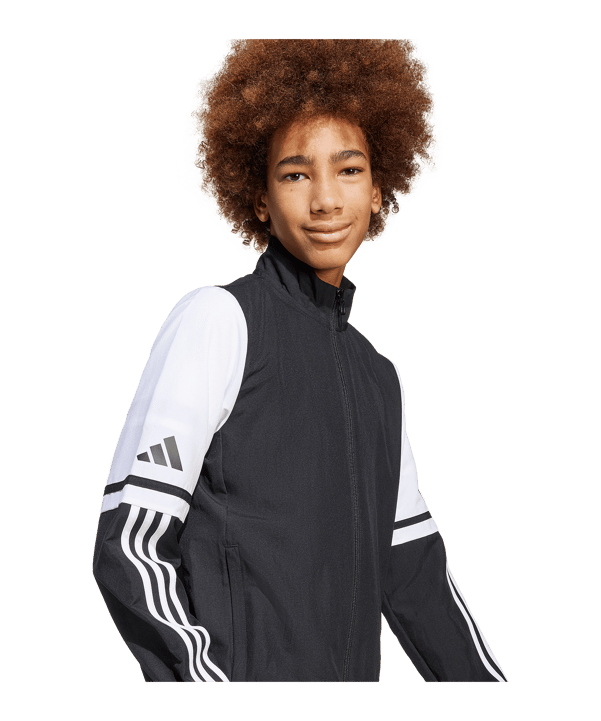 adidas Squadra 25 Präsentationsjacke Kids Schwarz - schwarz
