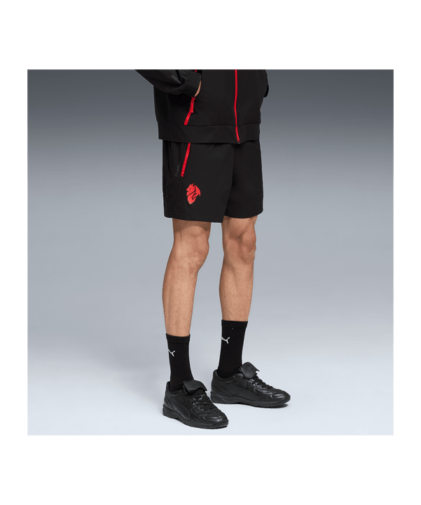 PUMA AC Mailand Pumatech Relaxed Woven Short Schwarz F04 - schwarz