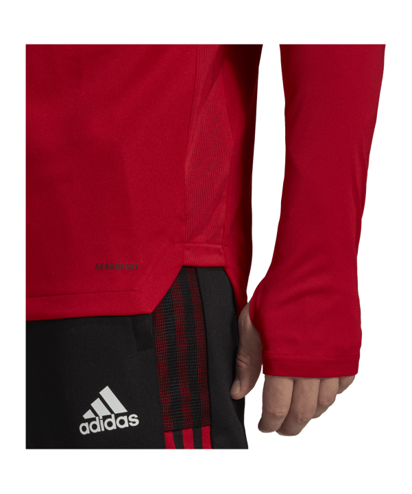 adidas Manchester United HalfZip Sweatshirt Rot - rot