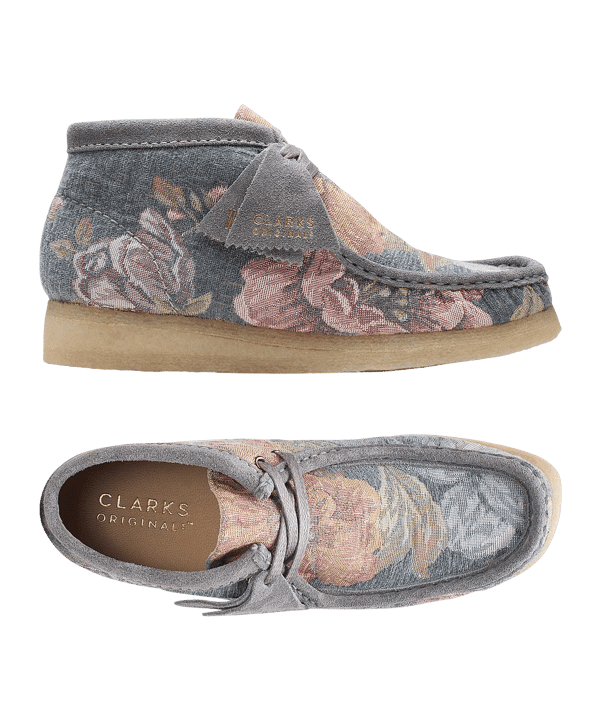Clarks Wallabee Boots Sneaker Damen Blau - blau