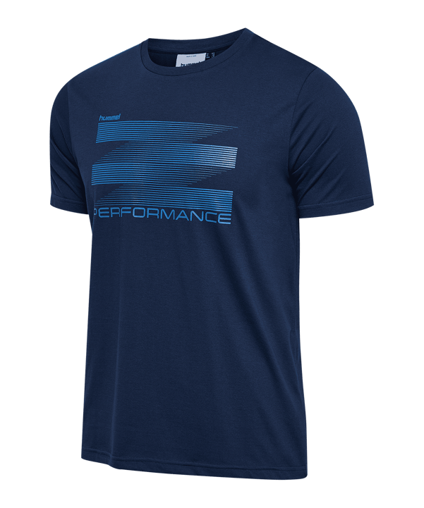 Hummel Pulse Graphic S/S T-Shirt Blau F7459 - blau