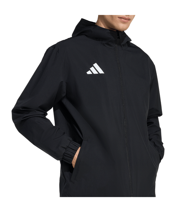 adidas Entrada 26 Regenjacke Schwarz - schwarz