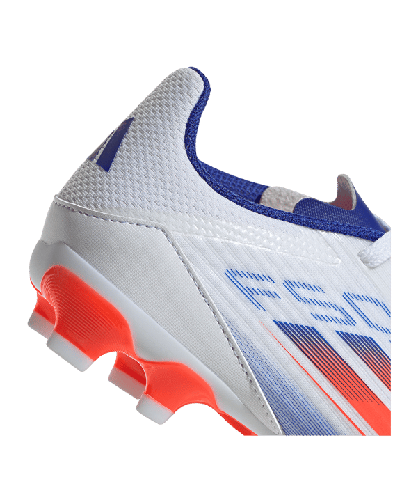 adidas F50 League MG Advancement Kids Weiss Rot - weiss