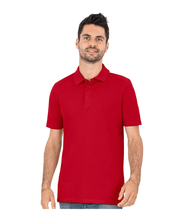 JAKO Organic Stretch Polo Shirt Rot F100 - rot