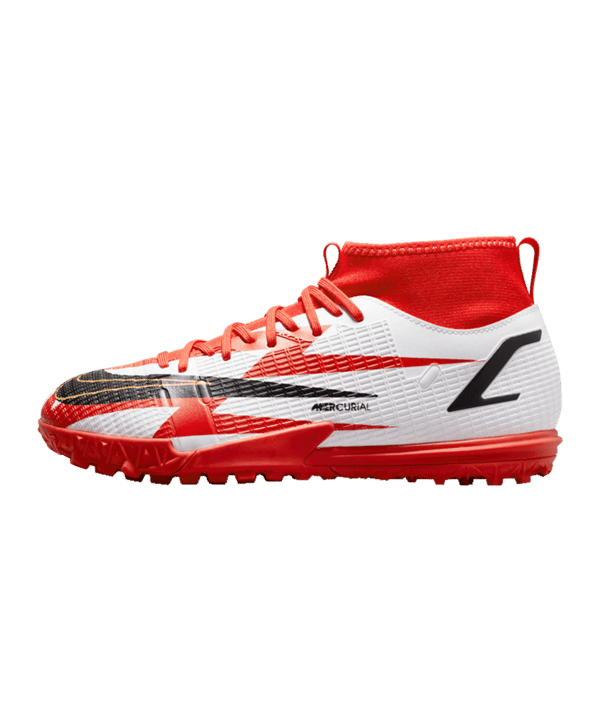 Nike Jr Mercurial Superfly VIII Academy CR7 Spark Positivity TF Kids Rot F600 - rot
