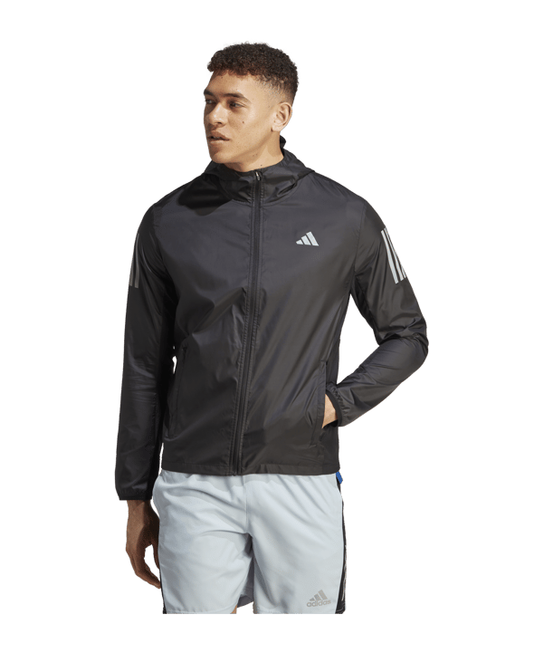 adidas Own The Run Jacke Schwarz - schwarz