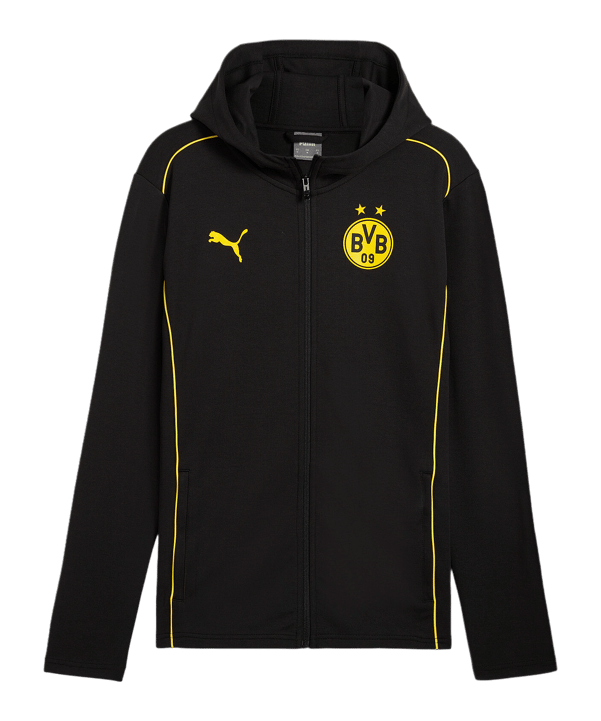 PUMA BVB Dortmund Casual Kapuzenjacke Schwarz F08 - schwarz