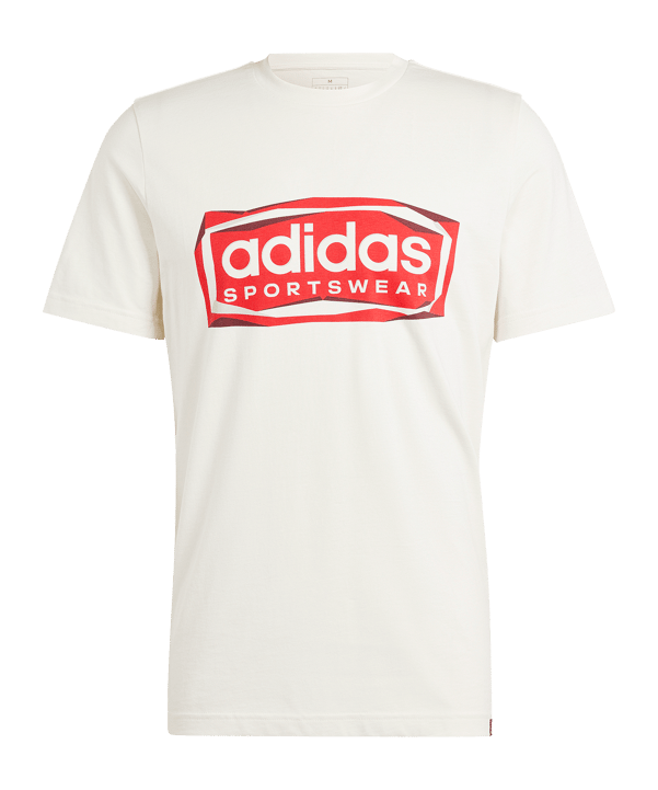 adidas Folded Graphic T-Shirt Weiß - weiss