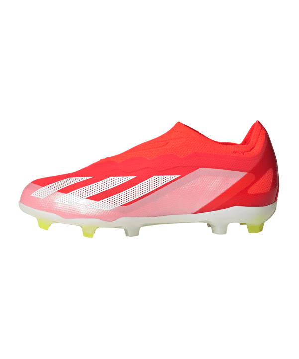 adidas X Crazyfast Elite LL FG Kids Energy Citrus Rot Weiss Gelb - rot