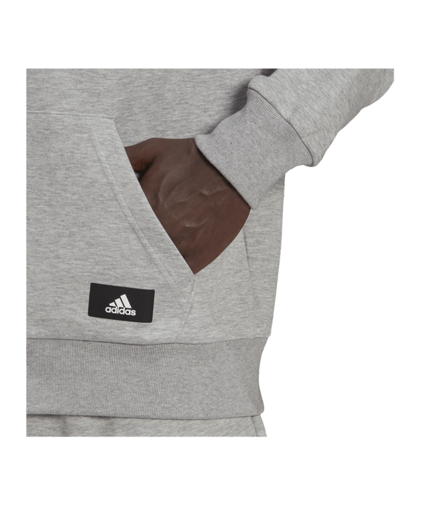 adidas Future Icons Relaxed Kapuzenjacke Grau - grau