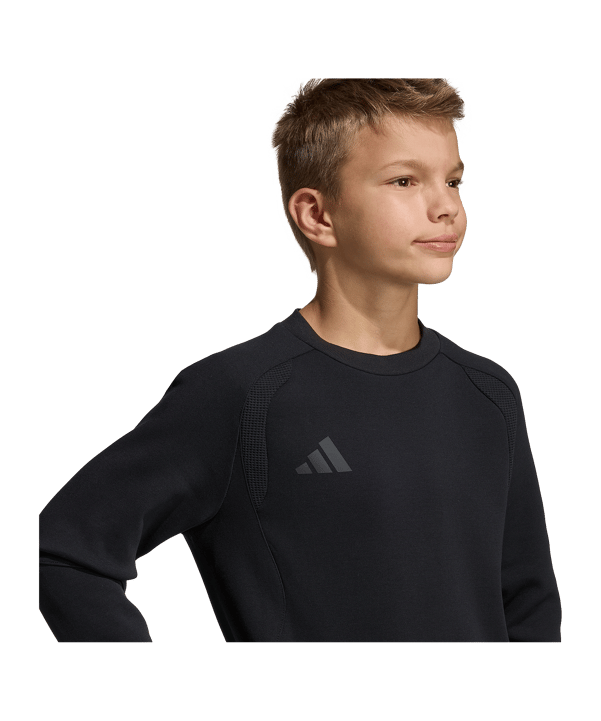 adidas Tiro Travel Sweatshirt Kids Schwarz - schwarz