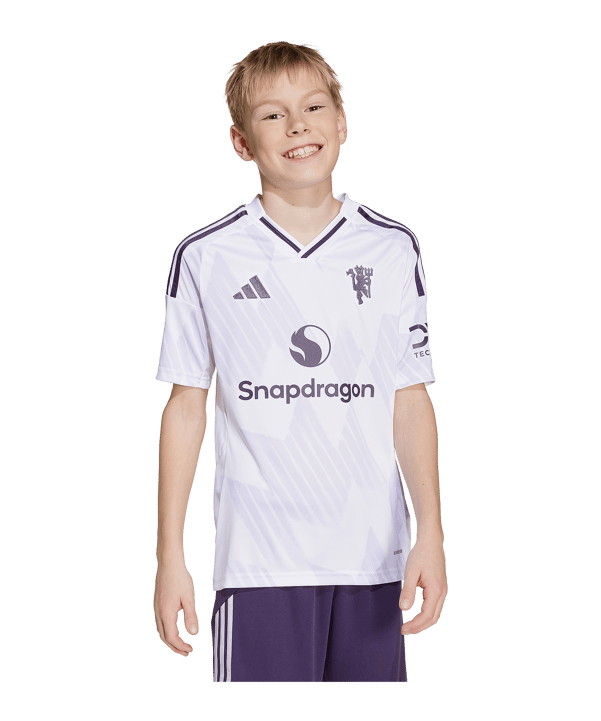 adidas Manchester United Trikot Away 2025/2026 Kids Weiß - weiss