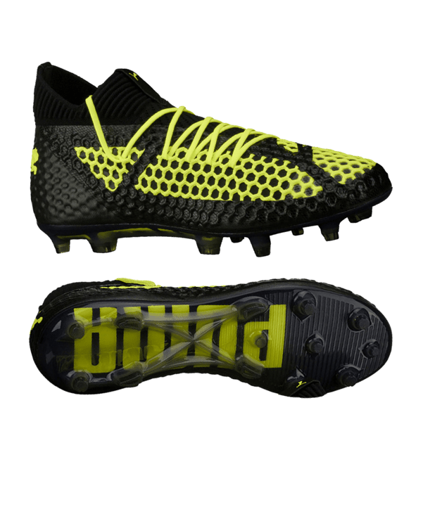 PUMA FUTURE 18.1 NETFIT LE FG/AG Schwarz Gelb F01 - schwarz