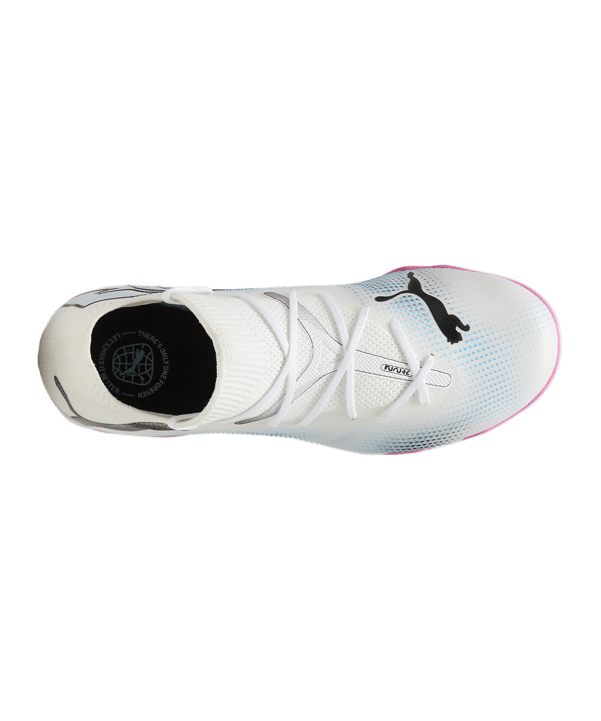 PUMA FUTURE 7 Match TT Mid Phenomenal Jr Kids Weiss Schwarz Pink F01 - weiss