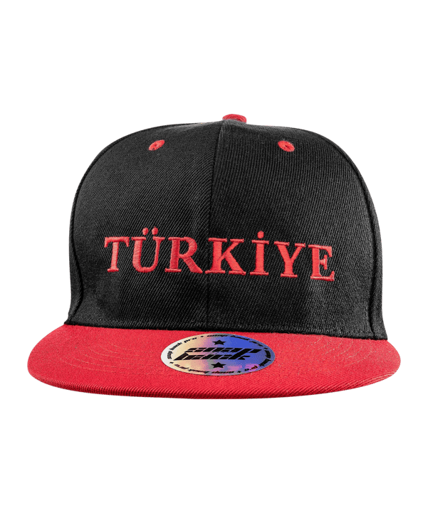 TFF Türkei Flat Cap Schwarz - schwarz
