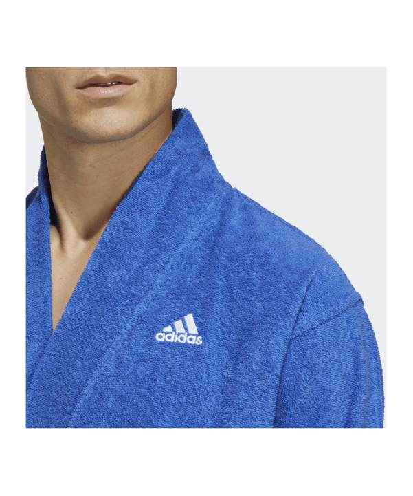 adidas Cotton Bathrobe Blau - blau