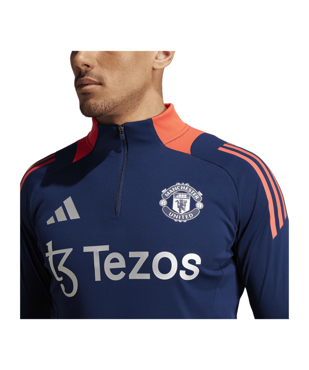 adidas Manchester United Sweatshirt Blau - blau