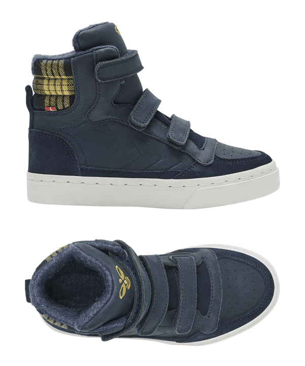 Hummel Stadil Check Sneaker Kids Schwarz F1009 - schwarz