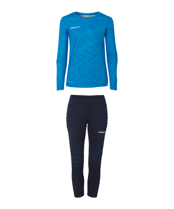 uhlsport Prediction Keeperset Kids Blauw K43 - blauw