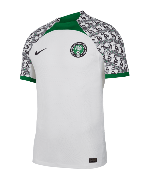 Nike Nigeria Auth. Trikot Away WM 2022 Weiss F100 - weiss