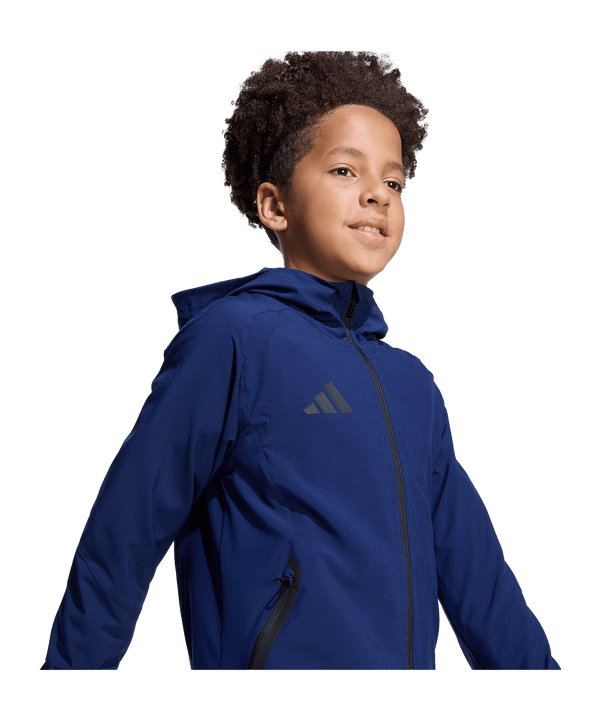 adidas Tiro Travel Windjacke Kids - schwarz